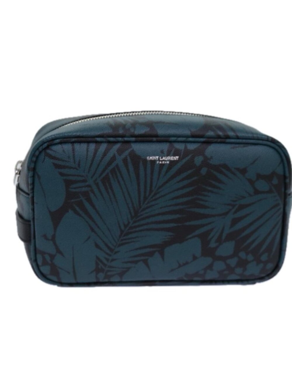 SAINT LAURENT Pouch PVC Green